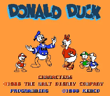 Donald Duck (Japan) screen shot title